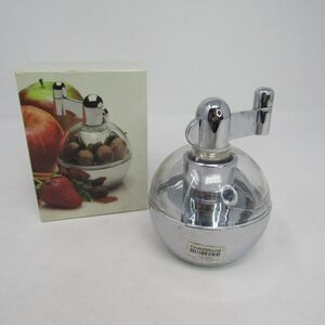Olde Thompson Nutmeg Mill Grinder Chrome & Clear Made in USA Crate & Barrel